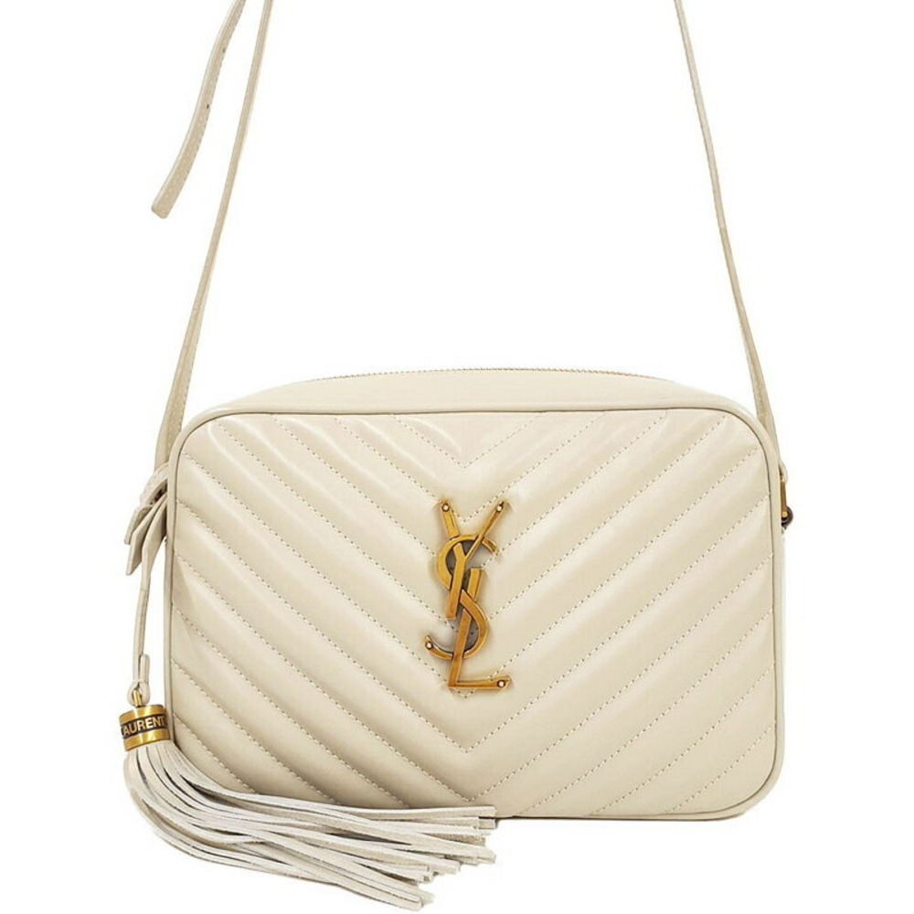 Saint Laurent Quilted Matelasse Paris Lou Camera Chain Shoulder Bag